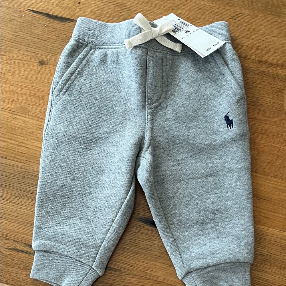 Polo by Ralph Lauren Light Gray Kids Sweatpants